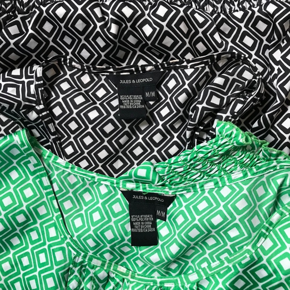 Jules & Leopold Silky Blouses EUC